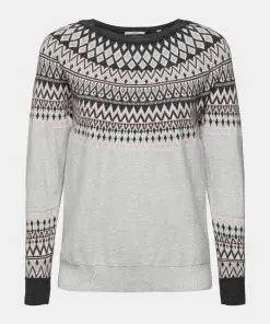 Esprit Jaquard Sweater Light Grey