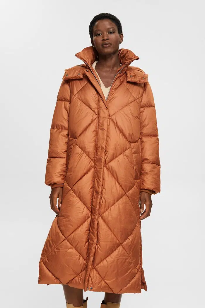 Buy Esprit Quilted Coat Toffee - Scandinavian Fashion Store