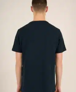 Knowledge Cotton Apparel Slub T-shirt W/3D Chest Pocket Total Eclipse