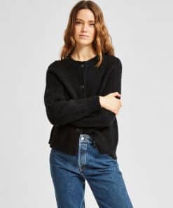 Kviksølv fredelig efterspørgsel Buy Selected Femme Lulu Short Cardigan Black - Scandinavian Fashion Store