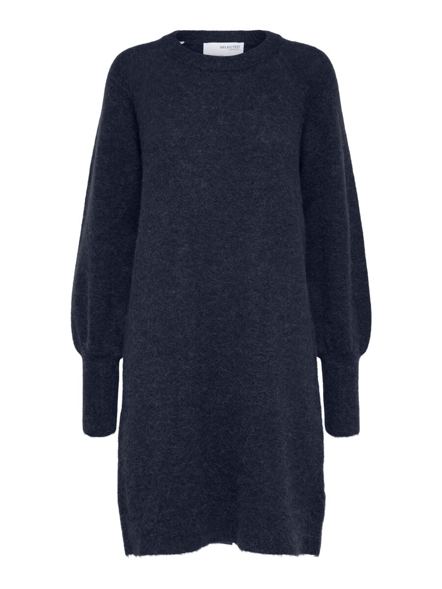 Buy Selected Femme Lulu Knit Dress Dark Sapphire - Scandinavian Fashion ...