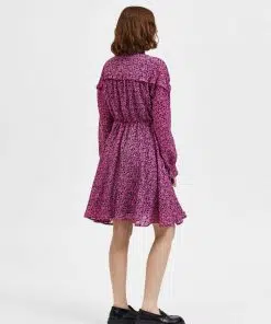 Selected Femme Quira Short Dress Phlox Pink