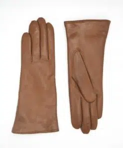 Sauso Kaisa Leather Gloves Saddle Brown