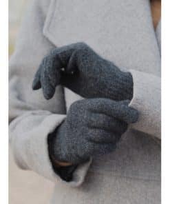 Sauso Onni Unisex Knitted Gloves Charcoal Grey