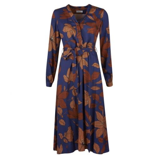 Buy Stenströms Beatrice Blue Viscose Floral Dress - Scandinavian ...