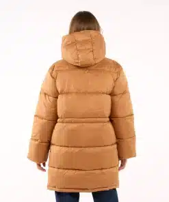 Knowledge Cotton Apparel Thermo Active Puffer Jacket Brown Sugar