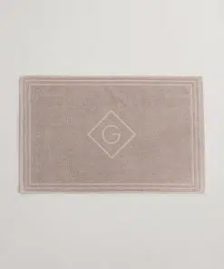 Gant Home G Shower Mat Silver Sand