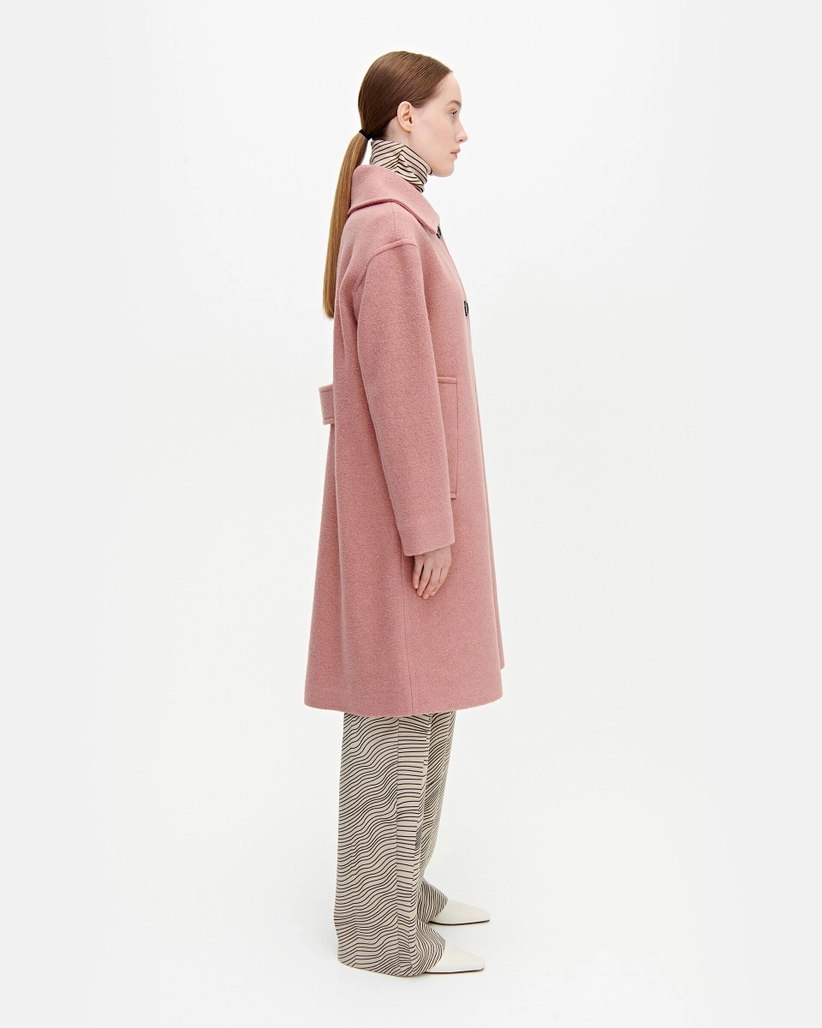 Buy Marimekko Hedda Solid Wool Coat - Scandinavian Fashion Store
