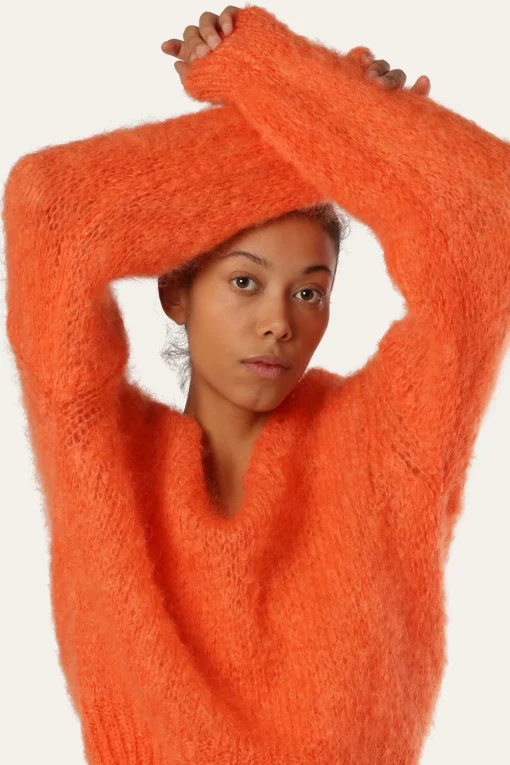 Americandreams Milana Mohair Knit Burnt Orange