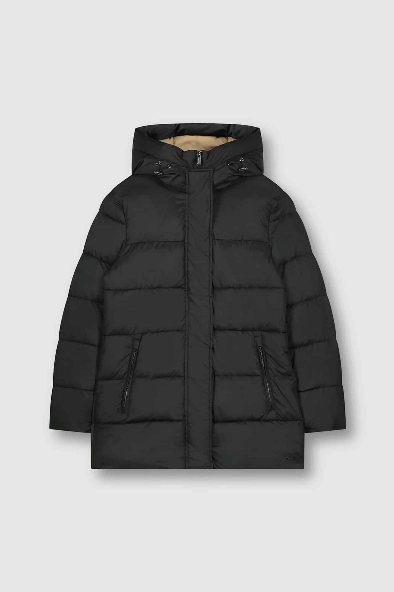 Buy Rino&Pelle Emilia Hooded Padded Coat Black - Scandinavian Fashion Store