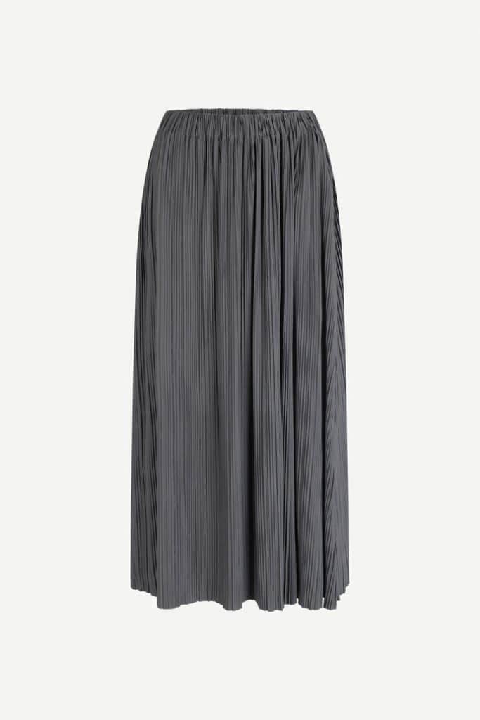 Buy Samsoe & Samsoe Uma Skirt Grey Pinestripe - Scandinavian Fashion Store