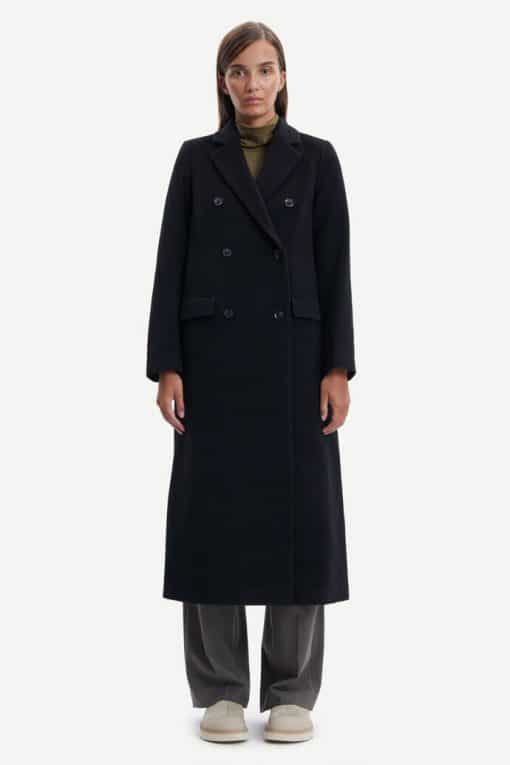 Buy Samsoe & Samsoe Falcon Coat Black - Scandinavian Fashion Store