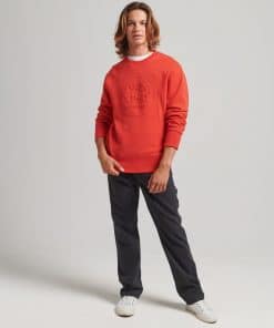 Superdry Expedition Loose Crew Sweatshirt Bright Red
