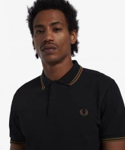 Fred Perry M3600 Pique Black/Shaded Stone
