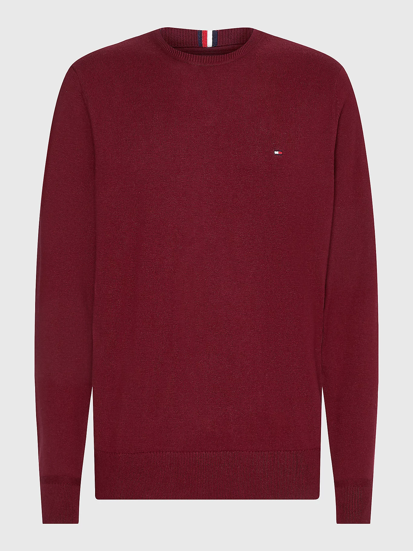 Buy Tommy Hilfiger Pima Cotton Cashmere Sweater Deep Rouge - Scandinavian  Fashion Store