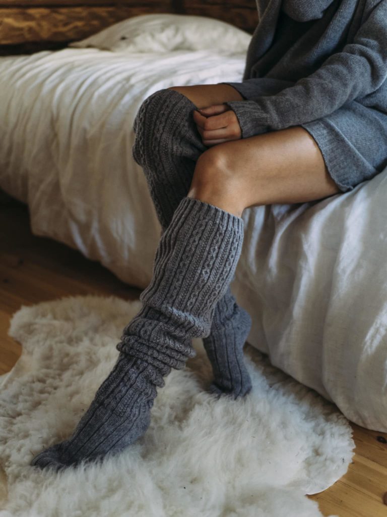 Pura Long Wool Socks Grey