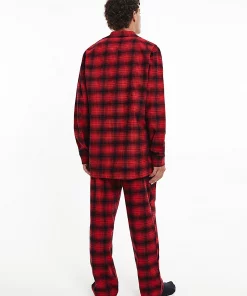 Buy Calvin Klein Flannel Pyjama Set CK Shadow Plaid - Scandinavian Fashion  Store