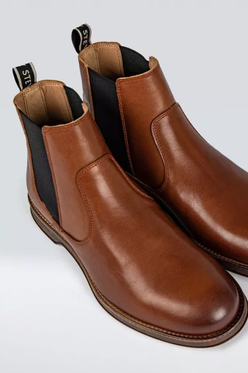 Sneaky Steve Risty Leather Shoes Cognac