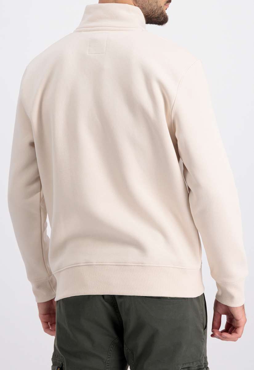 Buy Alpha Industries Half Zip Sweater SL Jet Stream White - Scandinavian  Fashion Store