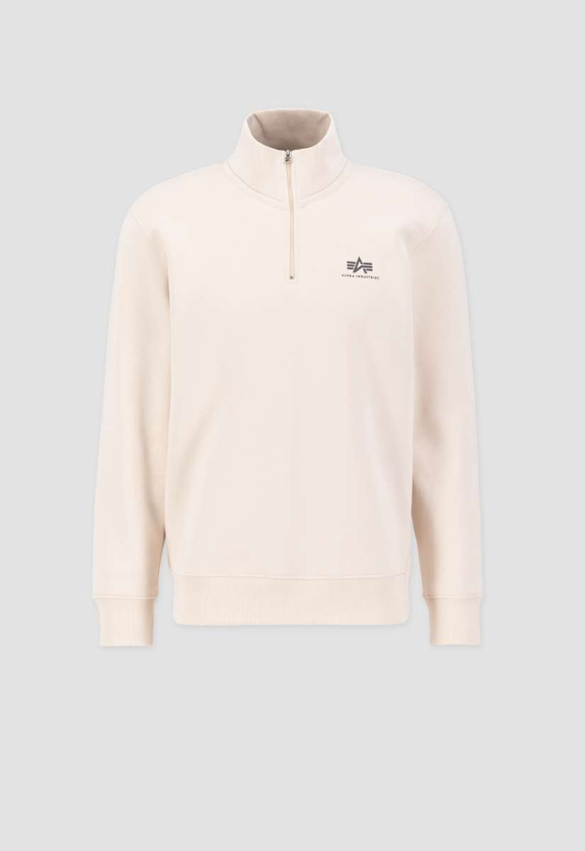 Buy Alpha Industries Half Zip Sweater SL Jet Stream White - Scandinavian  Fashion Store