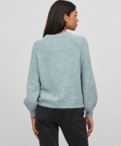 Buy Vila Jamina O-Neck Knit Tourmaline - Scandinavian Fashion Store