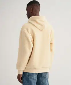Gant Retro Flag Fleece hoodie Cream