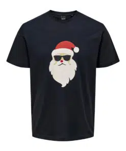 Only & Sons Christmas Tee Black