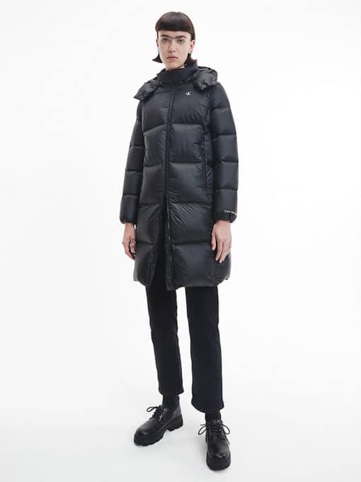 Buy Calvin Klein Down Long Puffer Coat Black - Scandinavian Fashion Store