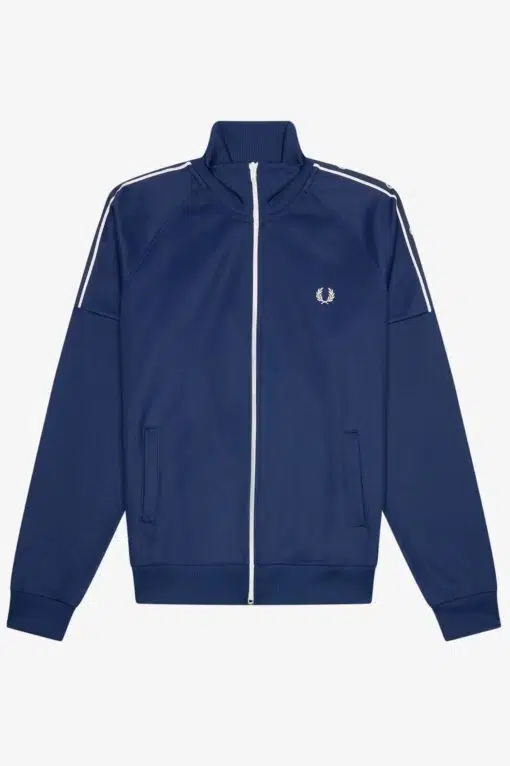 Fred Perry Taped Sleeve Track Jacket French Navy