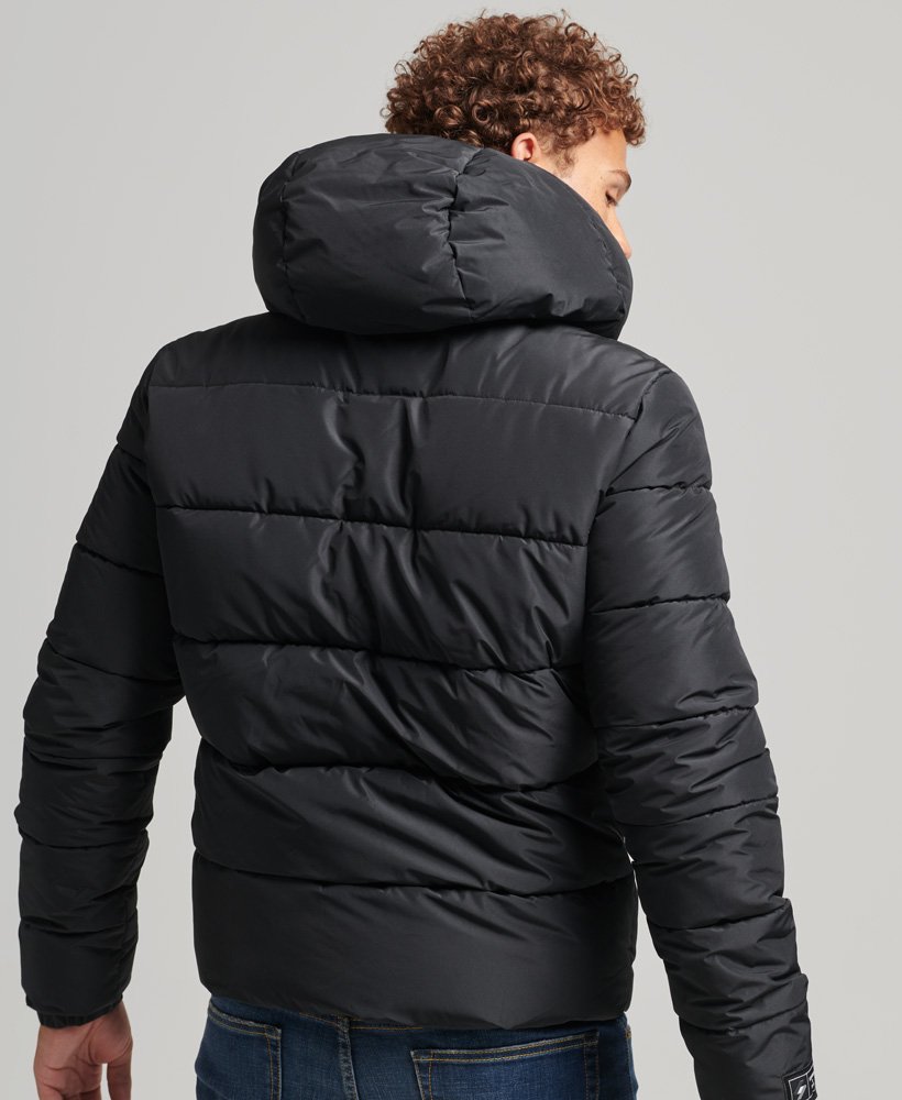 Buy Superdry Sports Puffer Hooded Jacket Black - Scandinavian Fashion Store