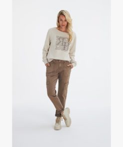 Red Button Debby Cargo Pants Taupe