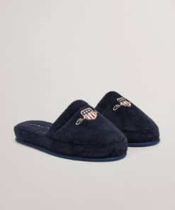 Gant Archive Shield Slippers Evening Blue