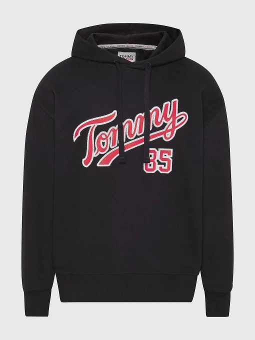 Tommy Jeans Relaxed College 85 Hoodie Black