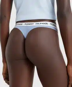 Tommy Hilfiger Tommy 85 Stretch Cotton Logo Thong Moon Blue