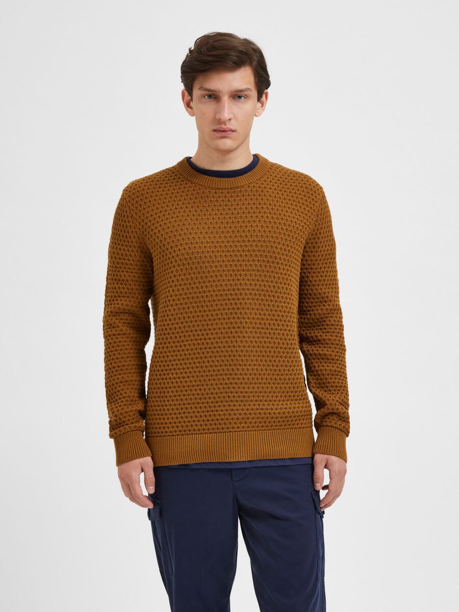 Buy Selected Homme Remy Structure Knit Breen - Scandinavian Fashion Store