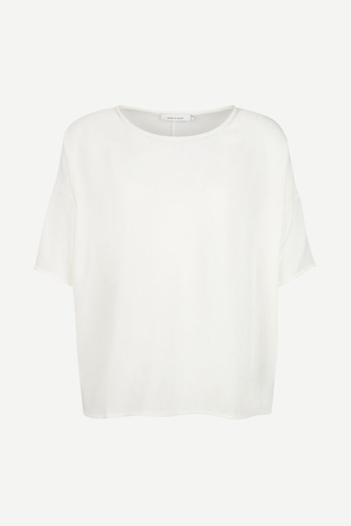 Buy Samsoe & Samsoe Mains Tee Clear Cream - Scandinavian Fashion Store