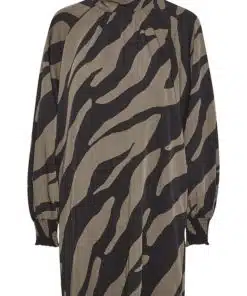 Gestuz Bothildegz Short Dress Maxi Zebra Black/Walnut