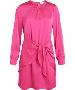 Vila Annes O-Neck Dress Pink Yarrow