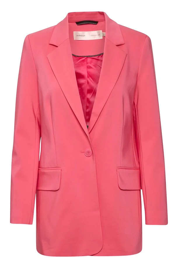 Buy In Wear Zellaiw Long Blazer Pink Rose - Scandinavian Fashion Store