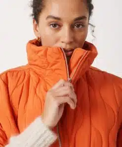 Part Two Safia Poncho Jacket Orange Rust