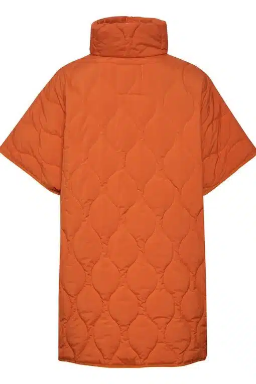 Part Two Safia Poncho Jacket Orange Rust