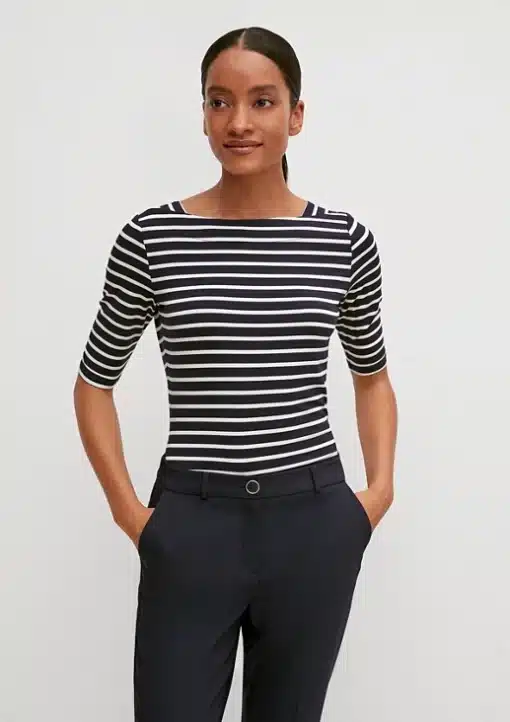 Comma, Stripe T-shirt Navy