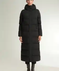 Hetrego Helena Black Zipped Coat Black
