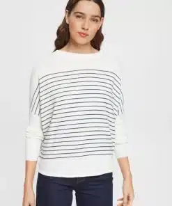 Esprit Striped Sweater New Off White