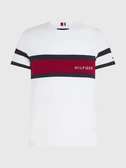 Tommy Hilfiger Colorblock Placement Tee White