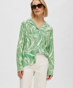 Selected Femme Sirine Shirt Absinthe Green