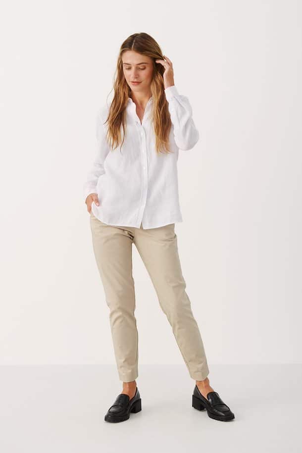 Buy Part Two Kivas Shirt Bright White - Scandinavian Fashion Store