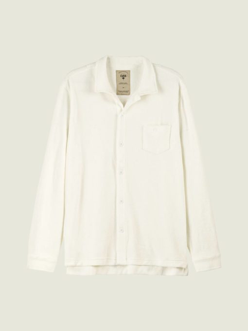 OAS White Terry Camisa Shirt