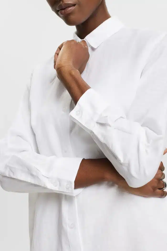 Buy Esprit Linen Blouse White - Scandinavian Fashion Store