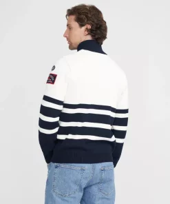 Holebrook Frej T-Neck Windproof Navy/Offwhite